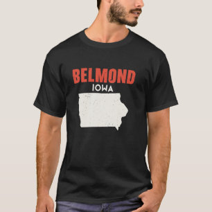 T-shirt Belmond Iowa USA State America Travel Iowan