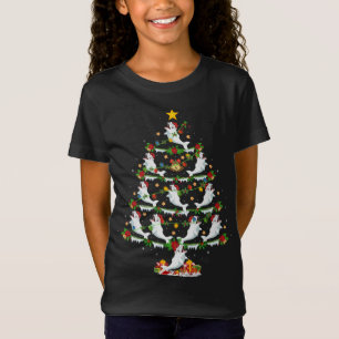 T-Shirt Beluga Baleines Amant Xmas Éclairage Beluga Balein