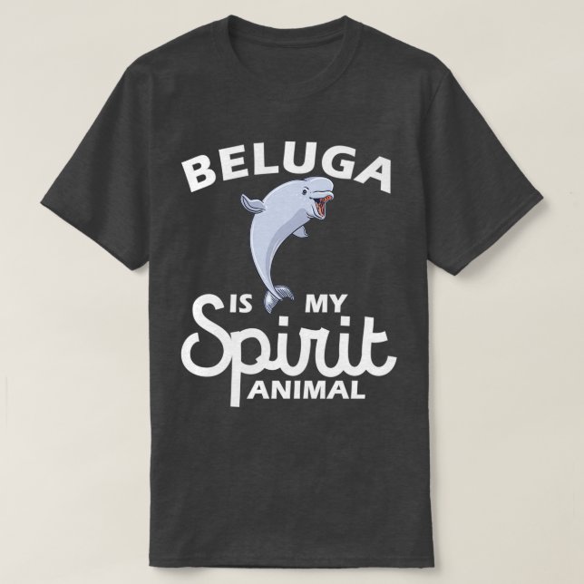 T-shirt Beluga Est Mon Amoureux des animaux D'Esprit, Sauv (Design devant)