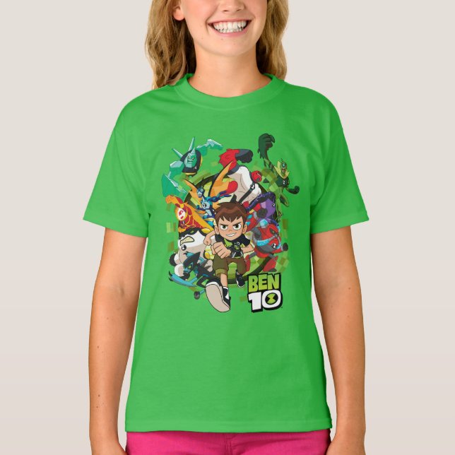 T-shirt Ben 10 Alien Rush Graphic (Devant)