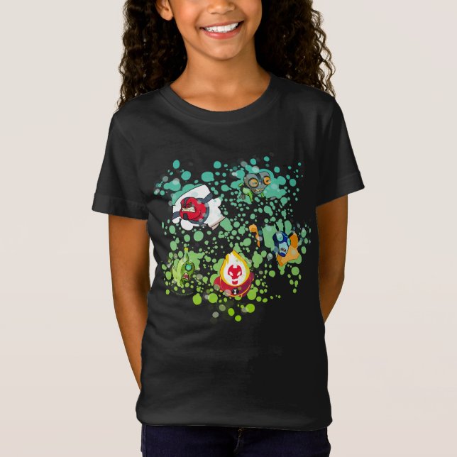 T-Shirt Ben 10 Aliens Formulaires Graphique de bulle (Devant)