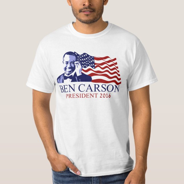 T-shirt Ben Carson pour le président (Devant)