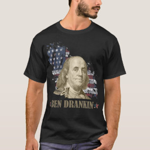 T-shirt ben dranken, benjamin franklin, 4 juillet