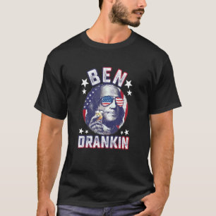 T-shirt Ben Drankin 4 juillet Benjamin Franklin Hommes Fem
