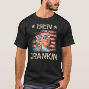 T-shirt Ben Drankin 4 juillet Benjamin Franklin Men Amer