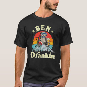 T-shirt Ben Drankin 4th Of July Benjamin Franklin Men Amer