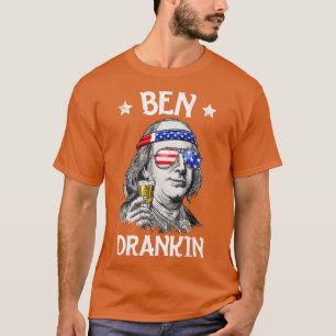 T-shirt Ben Drankin 4th of July Benjamin Franklin Men Wome