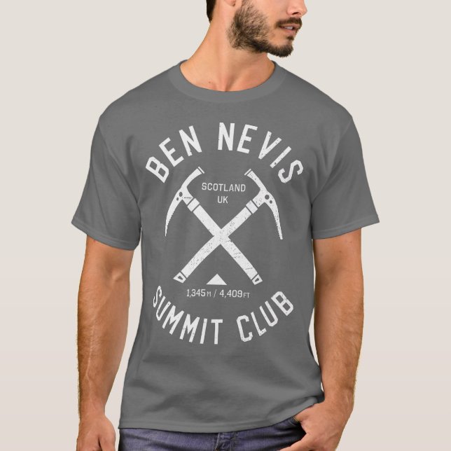 T-shirt Ben Nevis Summit Club I escalade Ben Nevis (Devant)