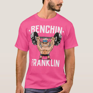 T-shirt Bench Press Gym Muscle Bodybuilding Benjamin Frank