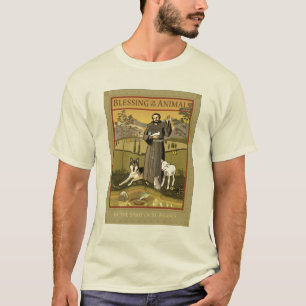 T-SHIRT BÉNÉDICTION DE L'AFFICHE D'ANIMAUX
