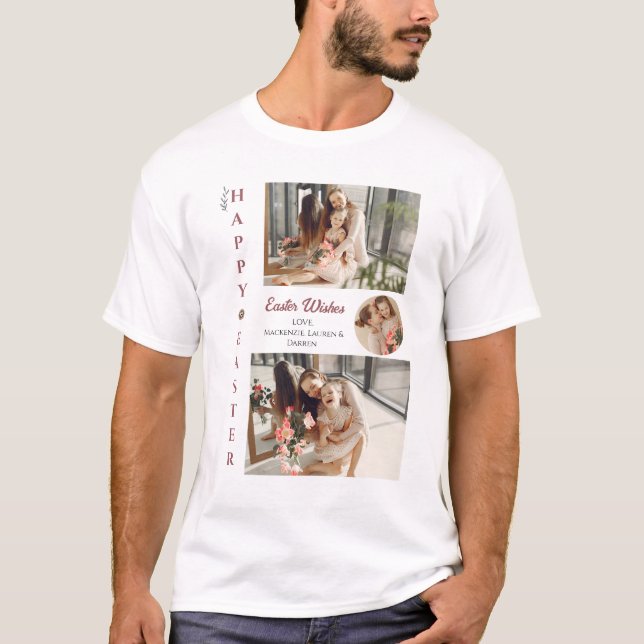 T-shirt Bénédiction de Pâques Elégante OEufs de Pâques Pho (Devant)