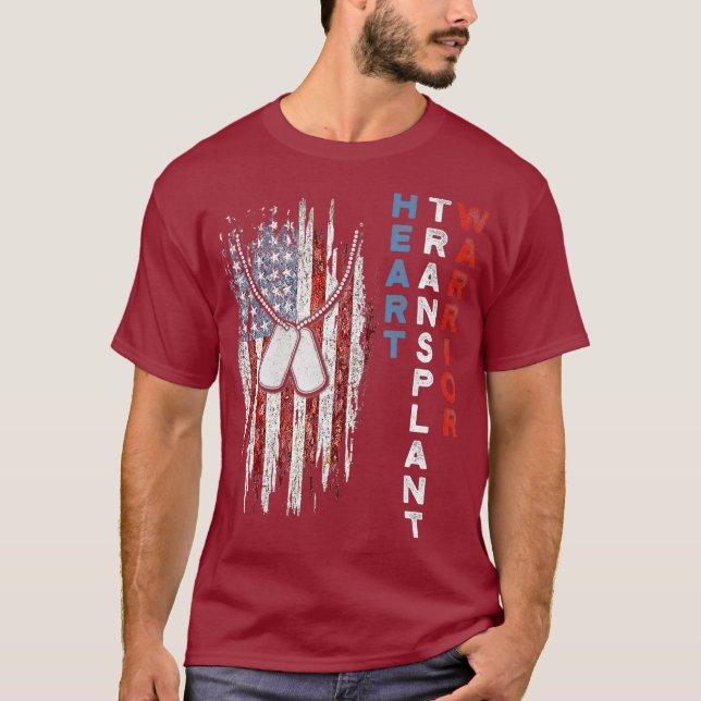 T-shirt Bénéficiaire de la transplantation cardiaque Drape (Devant)