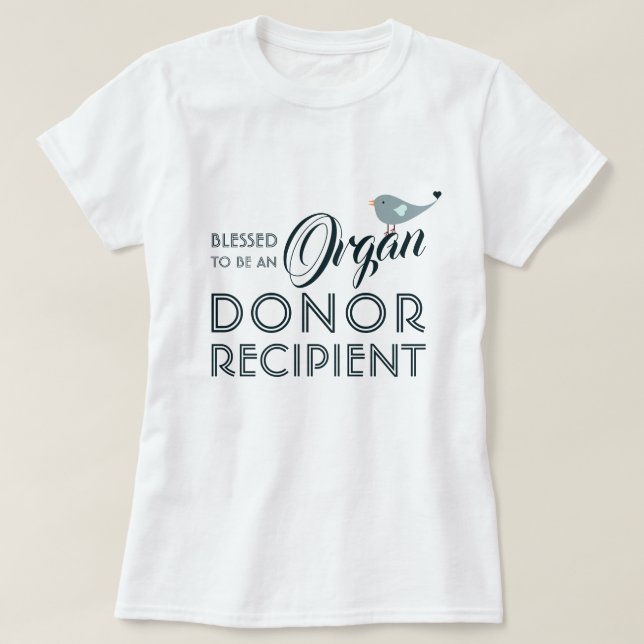 T-shirt Bénéficiaire du donateur d'un organisme béni (Design devant)