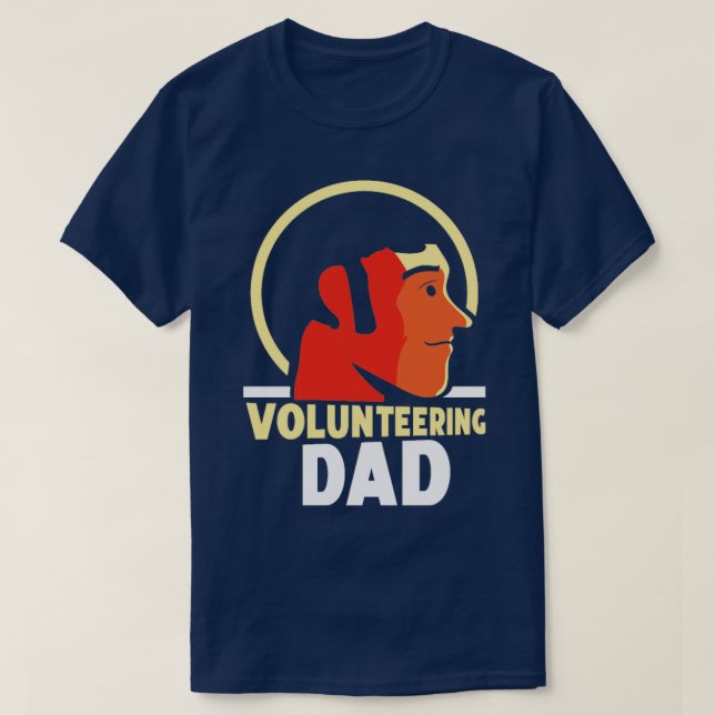 T-shirt Bénévolat Papa Travail Bénévole Bénévoles non payé (Design devant)