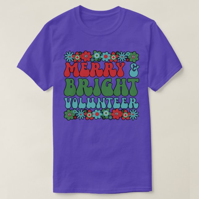 T-shirt Bénévole Noël Bénévolat Noël Cadeaux 1 (Design devant)