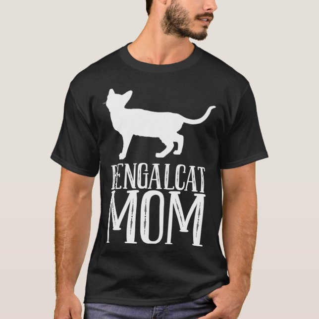 T-shirt Bengal  Bengal cat  Bengal mom  2 (Devant)