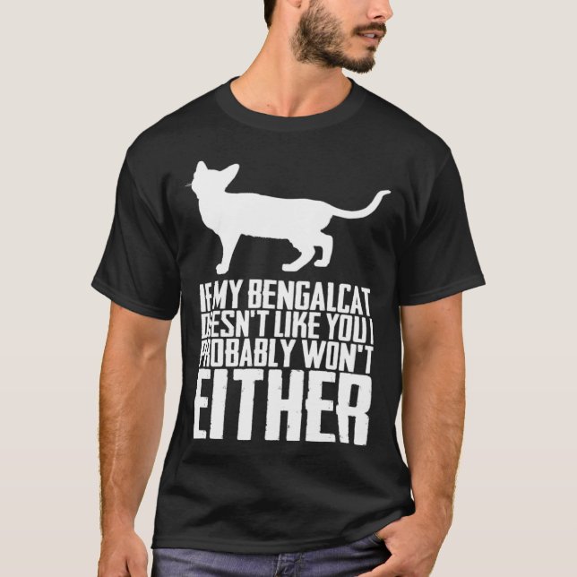 T-shirt Bengal Bengal cats Bengal mom (Devant)