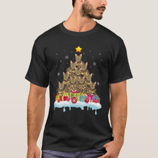 T-shirt Bengale Chat Noël Arbre Chat Noël