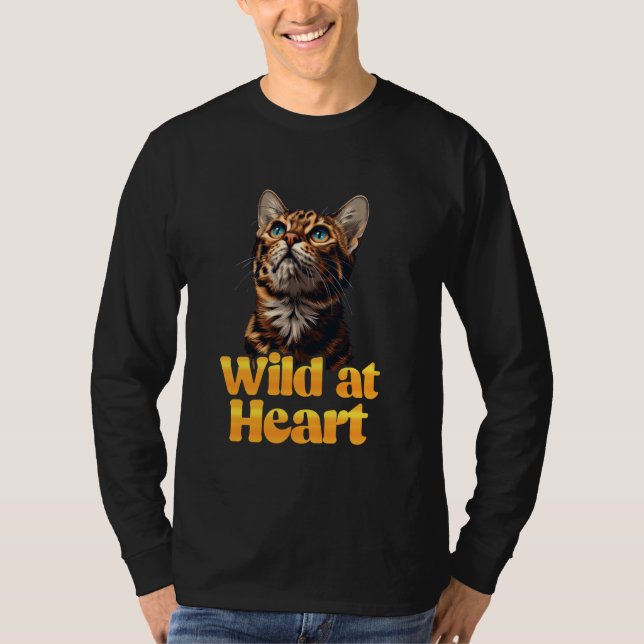 T-shirt Bengale Chats WILD AU COEUR Bengale Chats Propriét (Devant)