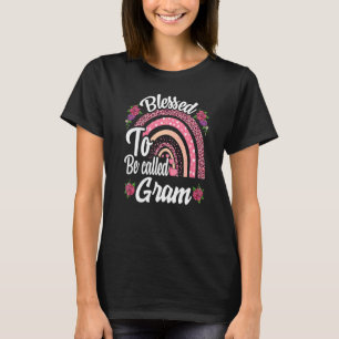 T-shirt Béni D'Être Appelé Gram Cute Arc En Ciel Pour Les