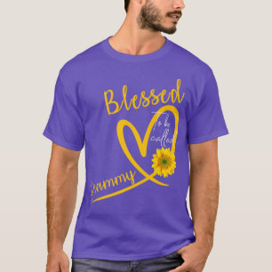 T-shirt Béni D'Être Appelé Grammy Coeur Tournesol Mère