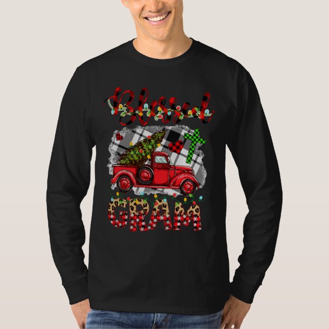 T-shirt Béni D'Être Appelé Grand Camion Rouge De Noël (Devant)
