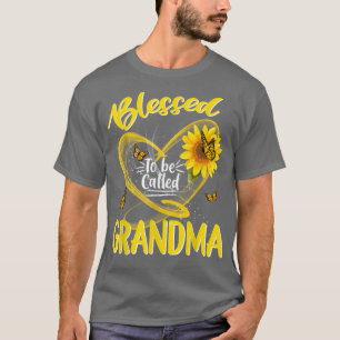 T-shirt Béni D'Être Appelé Grand-Mère Mère Tournesol Migno
