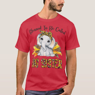 T-shirt Béni D'Être Appelé Grand Soeur Fleur De Soleil Elé