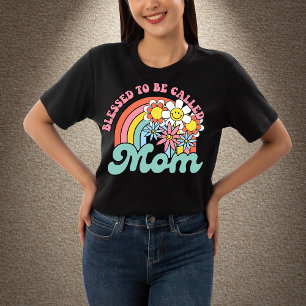 T-shirt Béni d'être appelé la fête des mères de maman