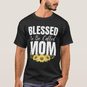 T-shirt Béni D'Être Appelé Maman Femmes Floral Mères Mères