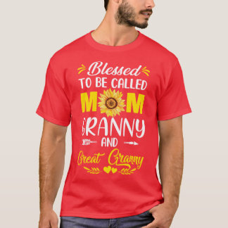 T-shirt Béni D'Être Appelé Maman Grand-Mère Grand-Mère