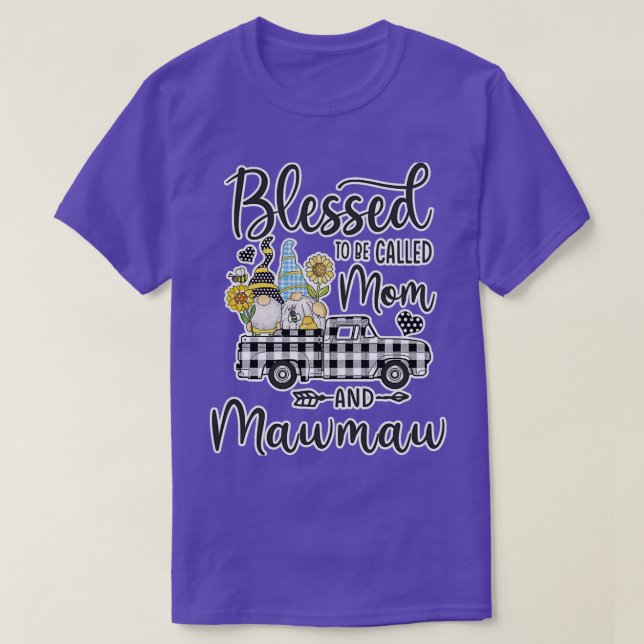 T-shirt Béni D'Être Appelé Maman Mawmaw Gnomes (Design devant)