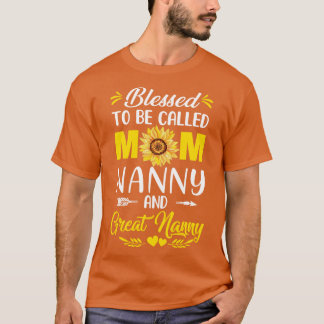 T-shirt Béni D'Être Appelé Maman Nounou Grande Nounou Mère