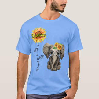 T-shirt Béni D'Être Appelé Mawmaw Hippie Elephant Day