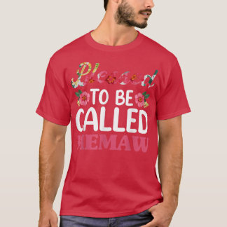 T-shirt Béni D'Être Appelé Memaw Floral, Fête Des Mères Gr