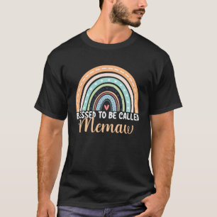 T-shirt Béni D'Être Appelé Memaw Rainbow Mothers Day Mem