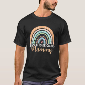 T-shirt Béni D'Être Appelé Mummy Rainbow Mothers Day Maman