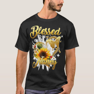 T-shirt Béni D'Être Appelé Nanny Grandma Sunflower Mothe