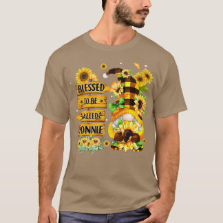 T-shirt Béni D'Être Appelé Nonnie Fall Gnome Sunflowers 