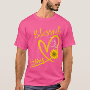 T-shirt Béni D'Être Appelé Sassy Heart Sunflower Mères