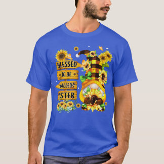 T-shirt Béni D'Être Appelé Soeur Fall Gnome Sunflowers 