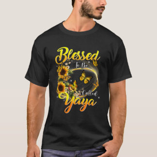 T-shirt Béni d'être appelé Yaya Shirt Sunflower Lovers G
