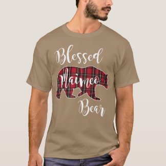 T-shirt Béni Maimeo Ours Rouge Tartan Plaid Grand-mère G