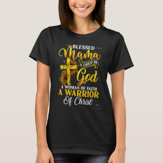 T-shirt Béni Maman Qui Est Une Femme Un Enfant Guerrier De