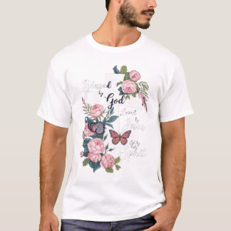 T-shirt Béni par Dieu Aimé par Jésus Joyeux Jour de Pâques