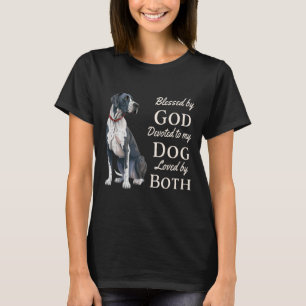 T-shirt Béni Par Dieu Consacré À Mon Grand Danois Aimé Par