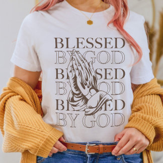 T-shirt Béni par Dieu | Esthétique chrétienne moderne