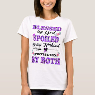 T-shirt béni par dieu gâté par le mari Alzheimers