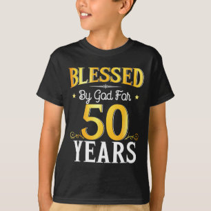 T-shirt Béni par Dieu pendant 50 ans 50e anniversaire Homm