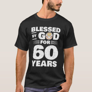 T-shirt Béni Par Dieu Pendant 60 Ans - 60E Anniversaire